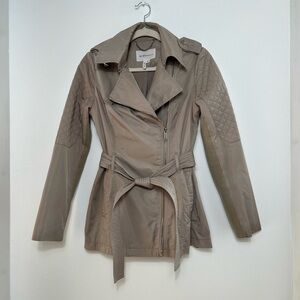 BCBGeneration Skirted Trench Coat With Hood Size XS